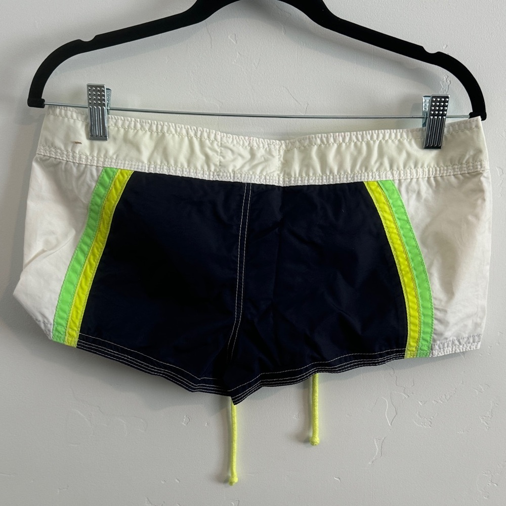 Like New Vintage Hollister Micro Mini Colorblock Swim Short Shorts - Picture 5 of 6